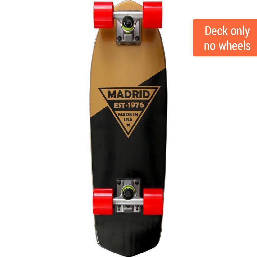Madrid Party 24" Gold Cruiser Deck - Longboards USA