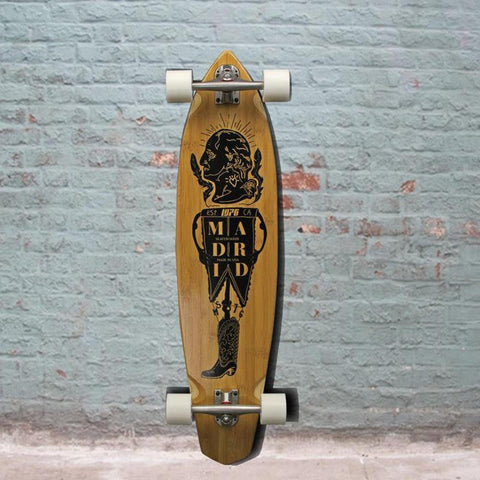 Madrid President Dude Bamboo Carving Longboard 38.75" - Longboards USA