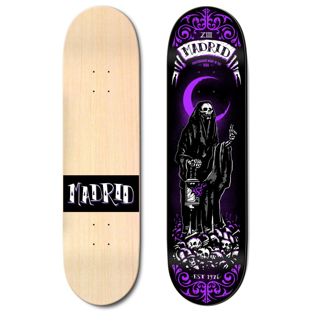 Madrid Reaper 8.25" Skateboard - Augmented Reality Tarot Card Series - Longboards USA