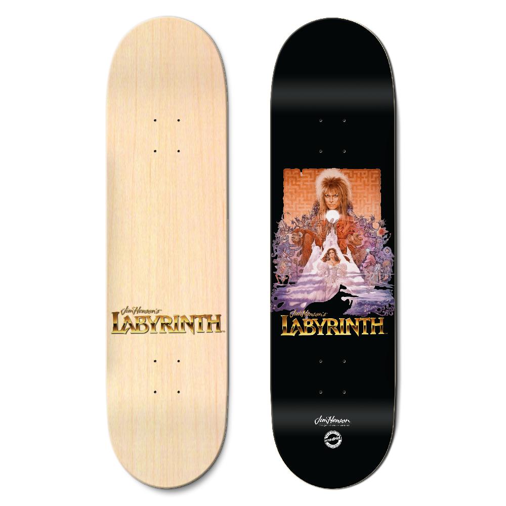 Madrid Sci-fi Labyrinth David Bowie Poster Skateboard - Longboards USA
