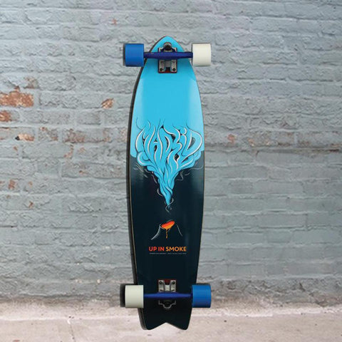 Madrid Up In Smoke Gun 37" Fishtail Longboard Skateboard - Longboards USA