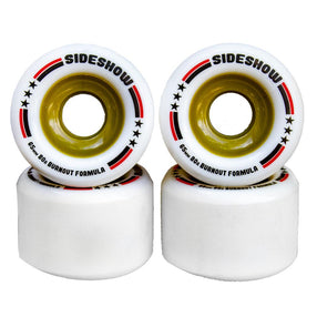 Madrid Venom SideShow 65mm/80A in White Skateboard Wheels - Longboards USA