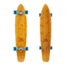 Magneto 44 Inch Bamboo Kicktail Longboard - Blue Wheels - Longboards USA