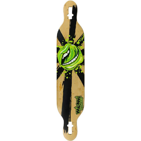 Miami Bamboo Fiberglass 42" Mouth Drop Through Longboard Deck - Longboards USA