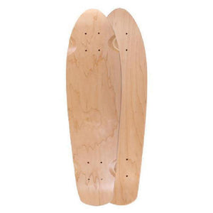 Mini Blank Kicktail Longboard Natural Maple 25 inches Deck - Longboards USA