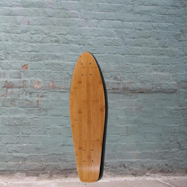 Mini Blank Kicktail Natural 26 inches Bamboo Longboard Deck - Longboards USA