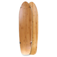 Mini Blank Kicktail Natural 32" Bamboo Longboard Deck - Longboards USA