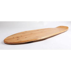 Mini Blank Kicktail Natural 32" Bamboo Longboard Deck - Longboards USA