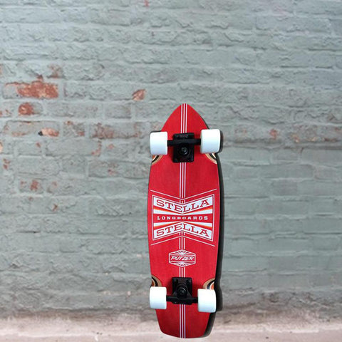 Mini Cruiser Red Putzer Complete - 27 x 8 - Longboard Skateboard - Longboards USA