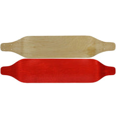Moose - 8" x 40" Drop Down Deck Stained Red - Longboards USA