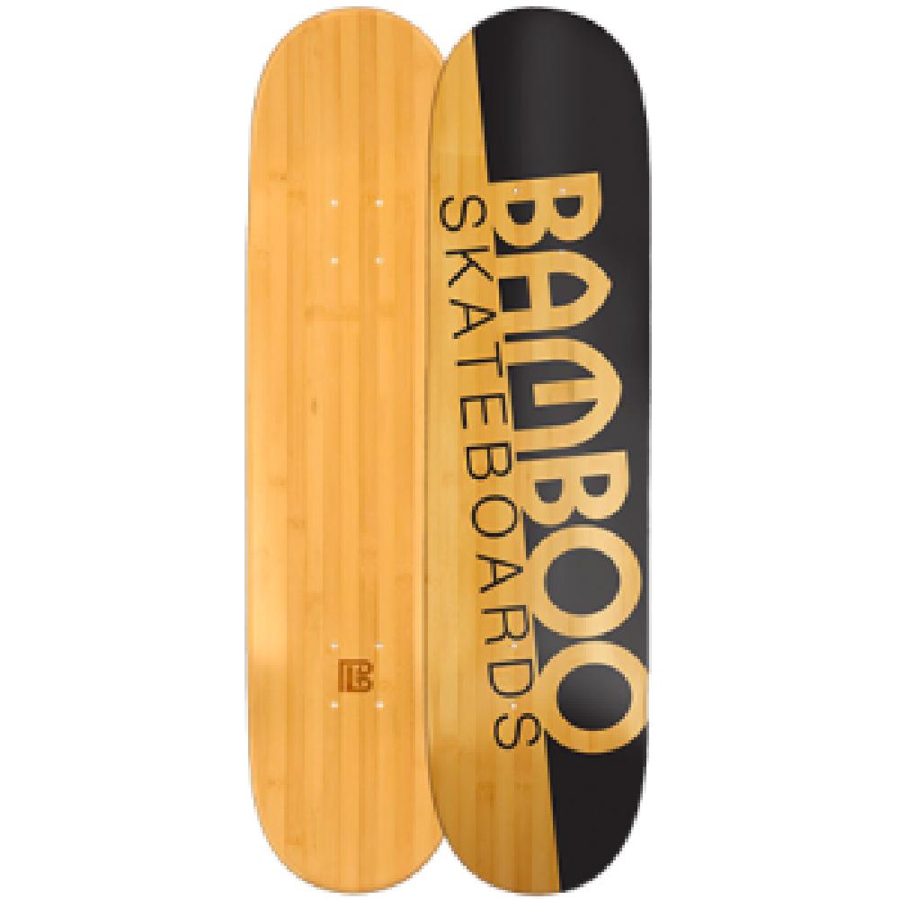 Natural Slash Graphic Bamboo Skateboard - Longboards USA
