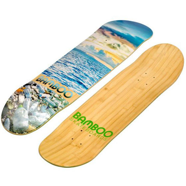 Ocean Disaster Graphic Bamboo Skateboard - Longboards USA
