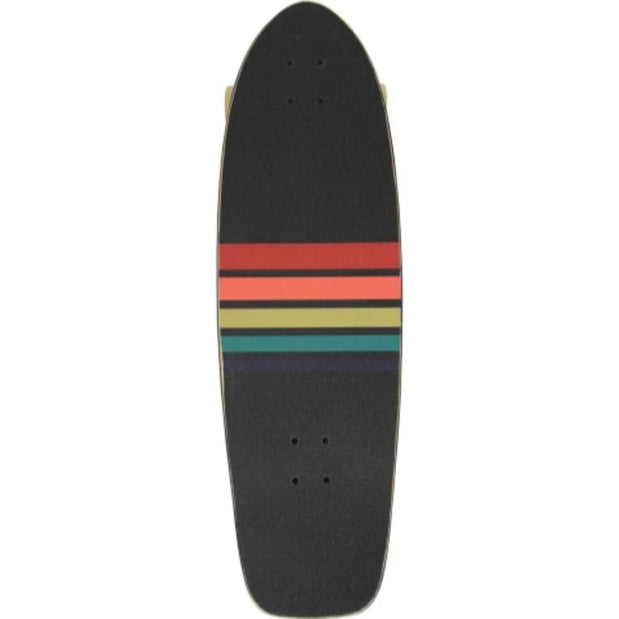 Ocean Pacific Sunset Navy/Off-White 33" Surfskate Cruiser Longboard - Longboards USA