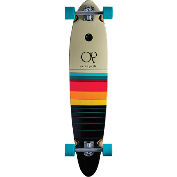 Ocean Pacific Swell White/Black 40" Pintail Longboard - Longboards USA