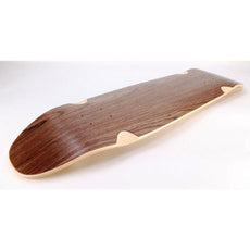 Old School 33" Dark Walnut Blank Kicktail Deck - Longboards USA