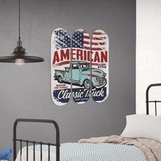 Old-school Style American Classic Truck  | Skateboard Wall Art, Mural & Skate Deck Art | Home Decor | Wall Decor - Longboards USA
