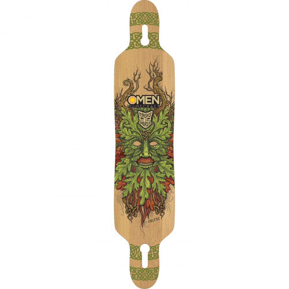 Omen Celtic Mask 41.5" Drop Through with Flex Longboard Deck - Longboards USA