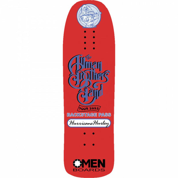 Omen Hurricane Hurley Allman Brothers Pool 33" Freeride/Downhill Longboard Deck - Longboards USA