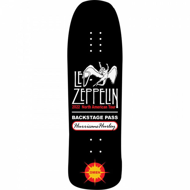 Omen Hurricane Hurley Led Zeppelin Pool 33" Freeride/Downhill Longboard Deck - Longboards USA