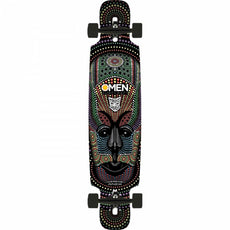 Omen Jamaica Mask 41.5" Drop Through with Kicktail Longboard - Longboards USA