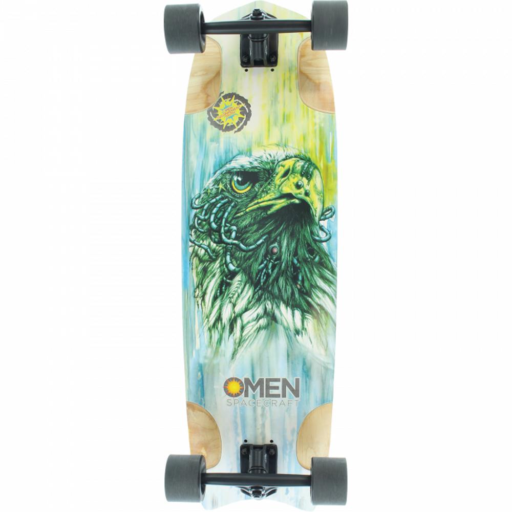 Omen Boards Roswell Eagle Rat Rod Cruiser Complete Skateboard - 9.7 x 32.5