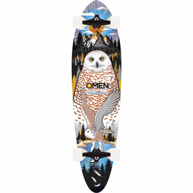 Omen Snowy Owl | Endangered Series 38" Pintail Longboard - Longboards USA