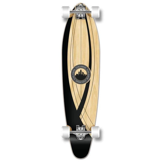 Onyx 40" Kicktail Longboard from Punked - Complete - Longboards USA