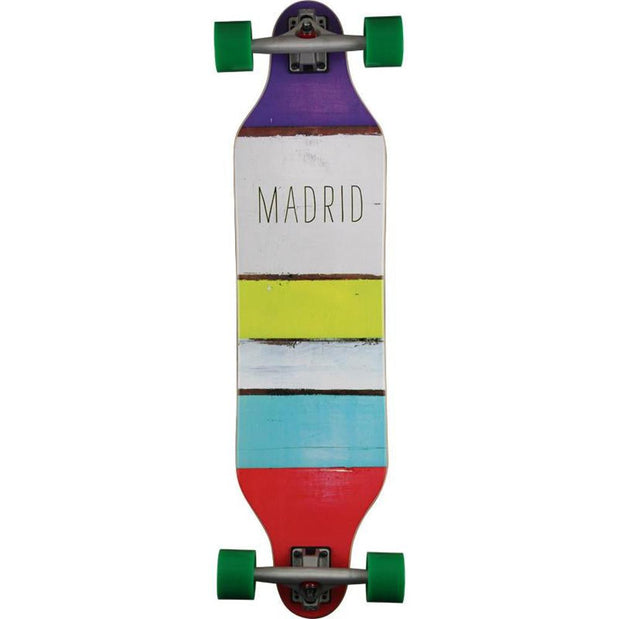 Paintstripes Weezer 36 inches Madrid Top Mount Longboard - Longboards USA