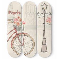 Paris Skateboard Wall Art - Longboards USA