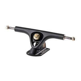 Paris V3 180mm/50° Matte Black/Gold Hardware Longboard Trucks | Set of 2 - Longboards USA