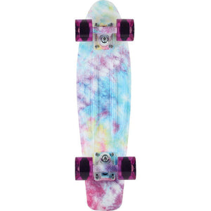 Penny Board 22" Cracked Dye Blue Tie Dye Skateboard - Longboards USA