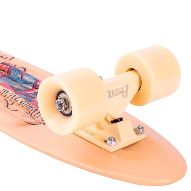 Penny Board 22" Postcard Coastal Peach Skateboard Cruiser - Longboards USA
