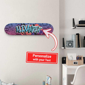 Personalized Fantastic Graffiti Doodle Skateboard Wall Art - Longboards USA