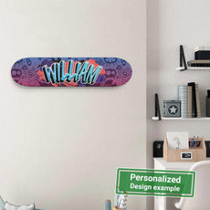 Personalized Fantastic Graffiti Doodle Skateboard Wall Art - Longboards USA