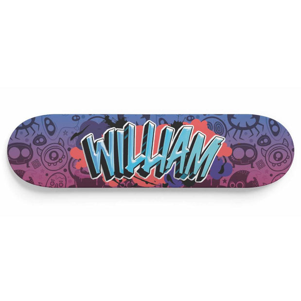 Personalized Fantastic Graffiti Doodle Skateboard Wall Art - Longboards USA