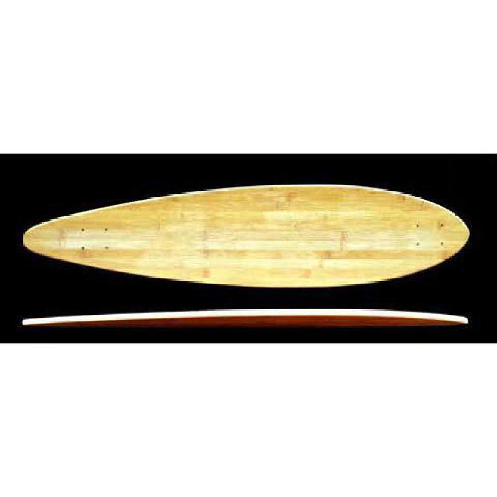 Two Bare Feet The Larry 39in Bamboo Series Longboard (Blue Wheels) | S - View #6