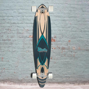 Pintail Longboard Pinstripe Blue 46" - Stella Longboards - Complete - Longboards USA