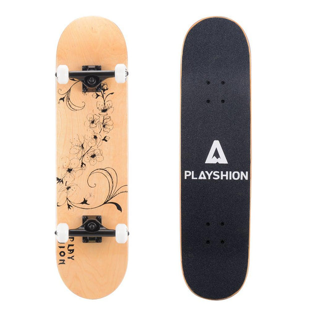 Playshion Flower 31 Inch Skateboard for Kids - Longboards USA