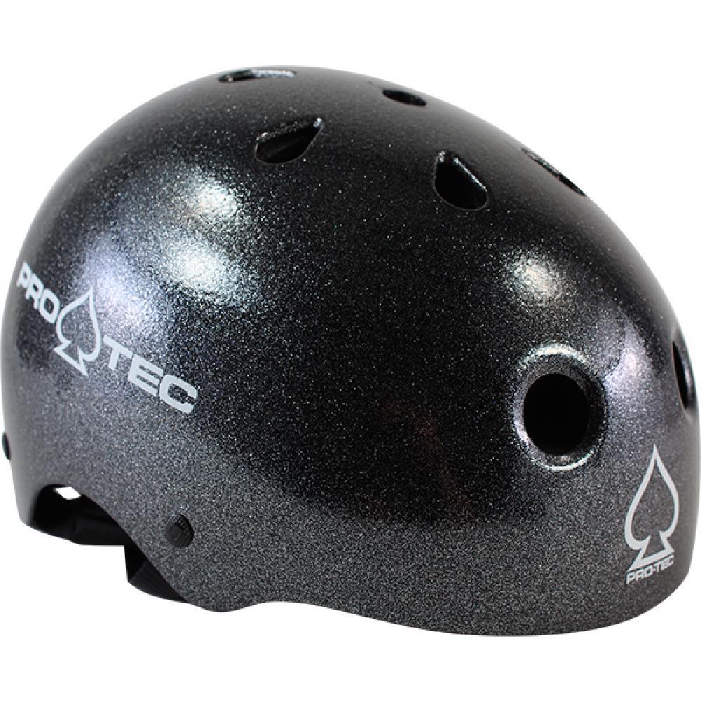 Pro-Tec Classic Black Metal Flake Skateboard Longboard Helmet – Longboards USA