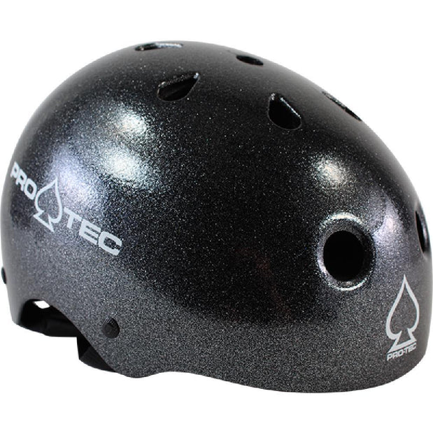 Pro-Tec Classic Black Metal Flake Skateboard Longboard Helmet – Longboards USA