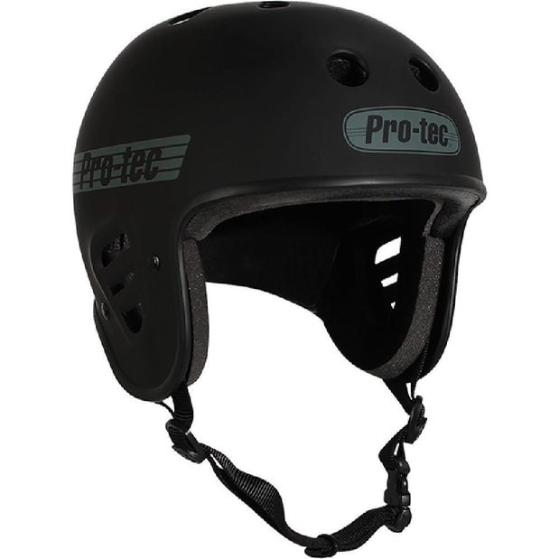 bowl motorcycle helmet Pro-Tec Fullcut Classic Matte Black Skateboard Helmet (Certified) – Longboards USA