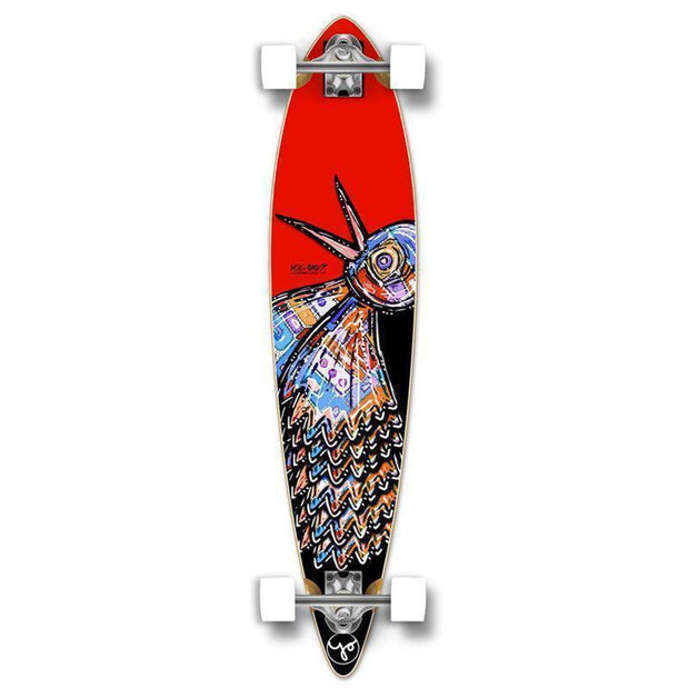 Punked Bird 40 inches Red Pintail Longboard - Longboards USA