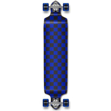 Punked Checkered Blue Drop Down Downhill Longboard - Longboards USA