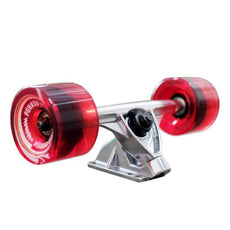 Punked Checkered Red Drop Through Longboard - Longboards USA