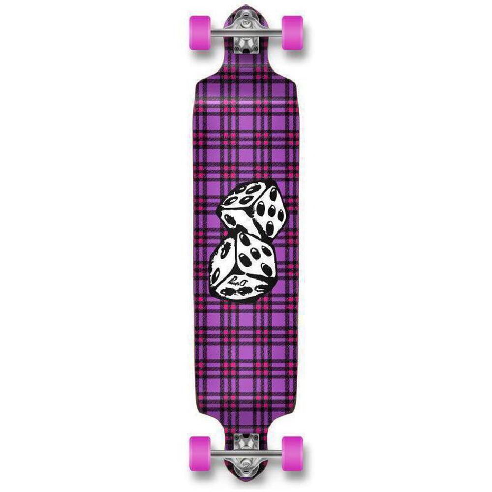 Punked Dice Drop Down Longboard 41 inches Complete - Longboards USA