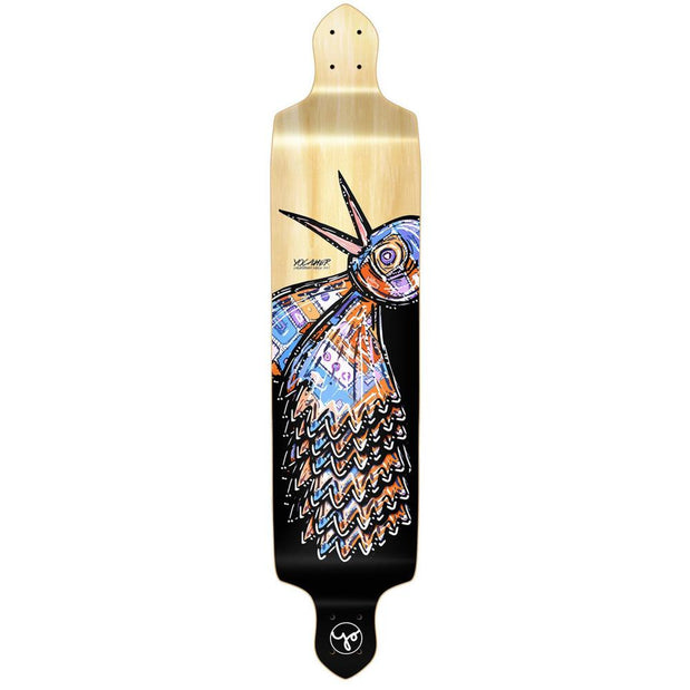 Punked Drop Down Longboard Deck - The Bird Natural - Longboards USA