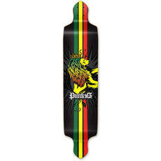 Punked Drop Down Rasta Longboard Deck - Longboards USA