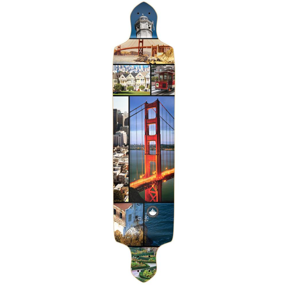 Punked Drop Down San Francisco Longboard Deck - Longboards USA