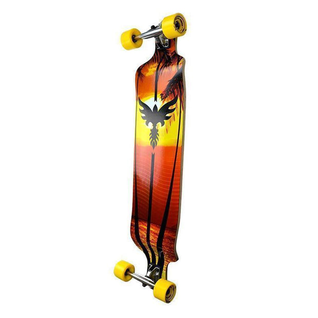 Punked Drop Down Sunset Longboard 41 inch Complete - Longboards USA