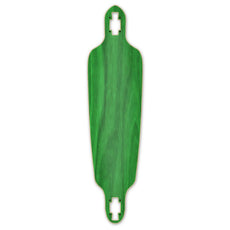 Punked Drop Through Blank Longboard Deck - Stained Green - Longboards USA